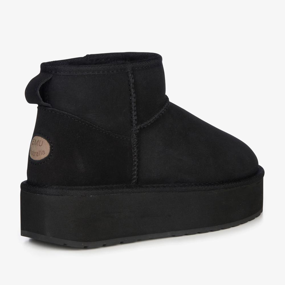 Topánky Emu Australia Stinger Micro Flatform W13082BLAK - čierne