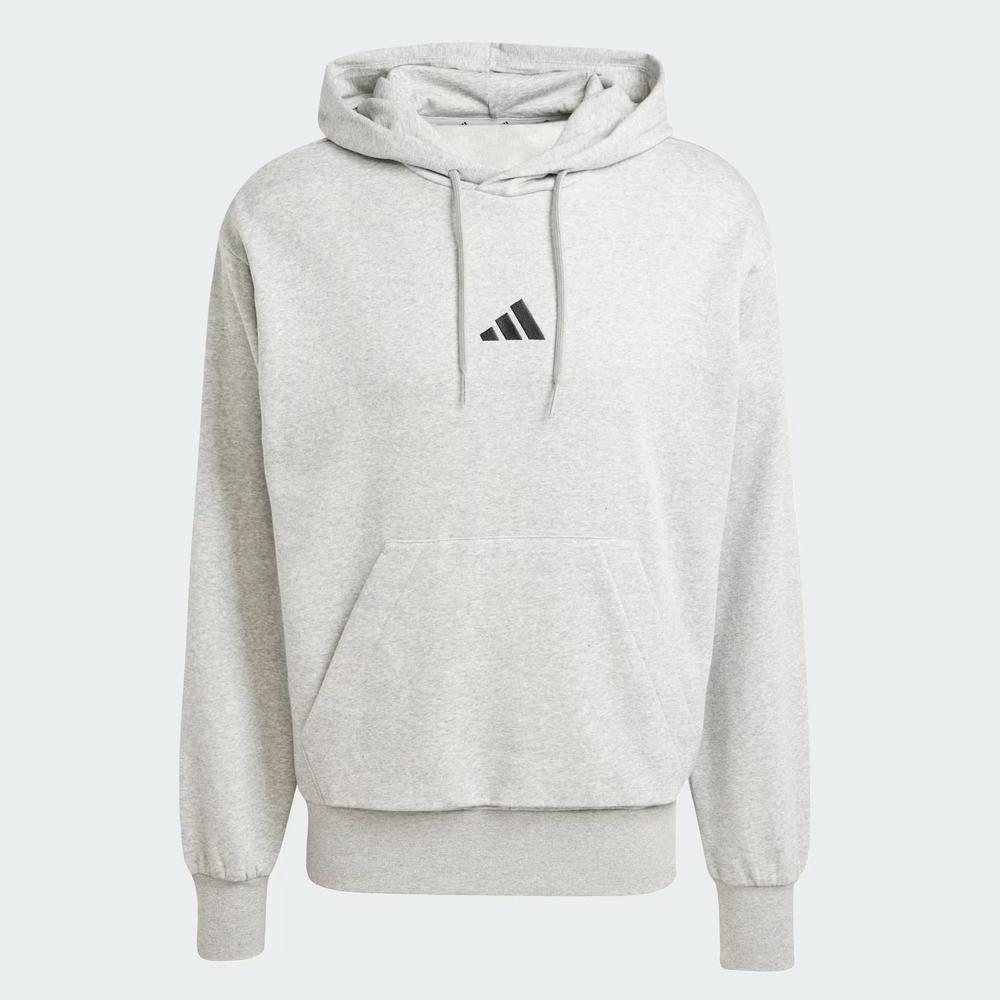 Blúza adidas Sportswear Essentials Feelcozy Fleece Hoodie JE3809 - šedý