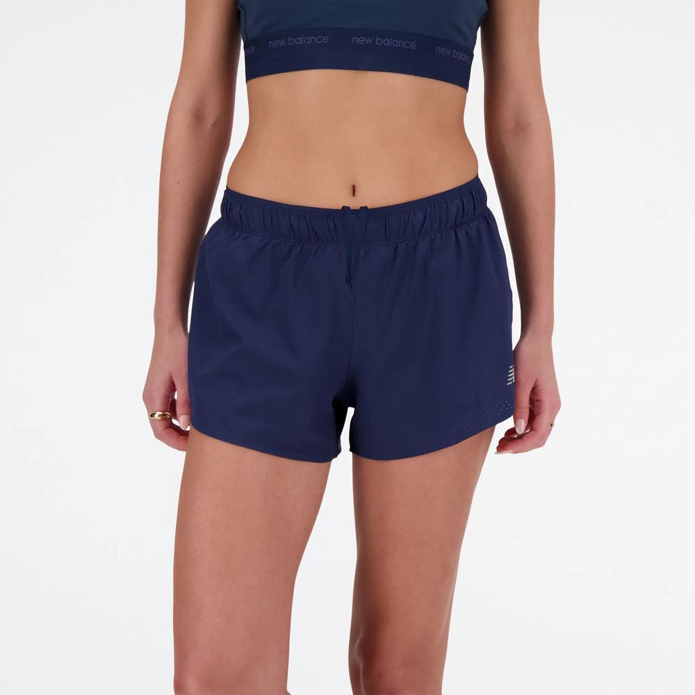 Dámske šortky New Balance WS41286NNY - tmavomodré