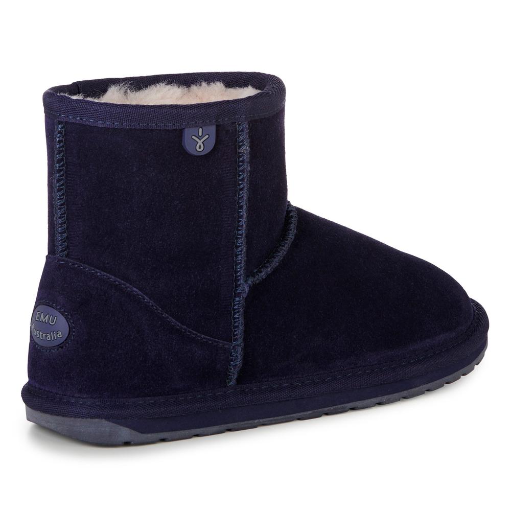 Topánky Emu Australia Wallaby Mini Teens T10103MIDN - tmavomodré
