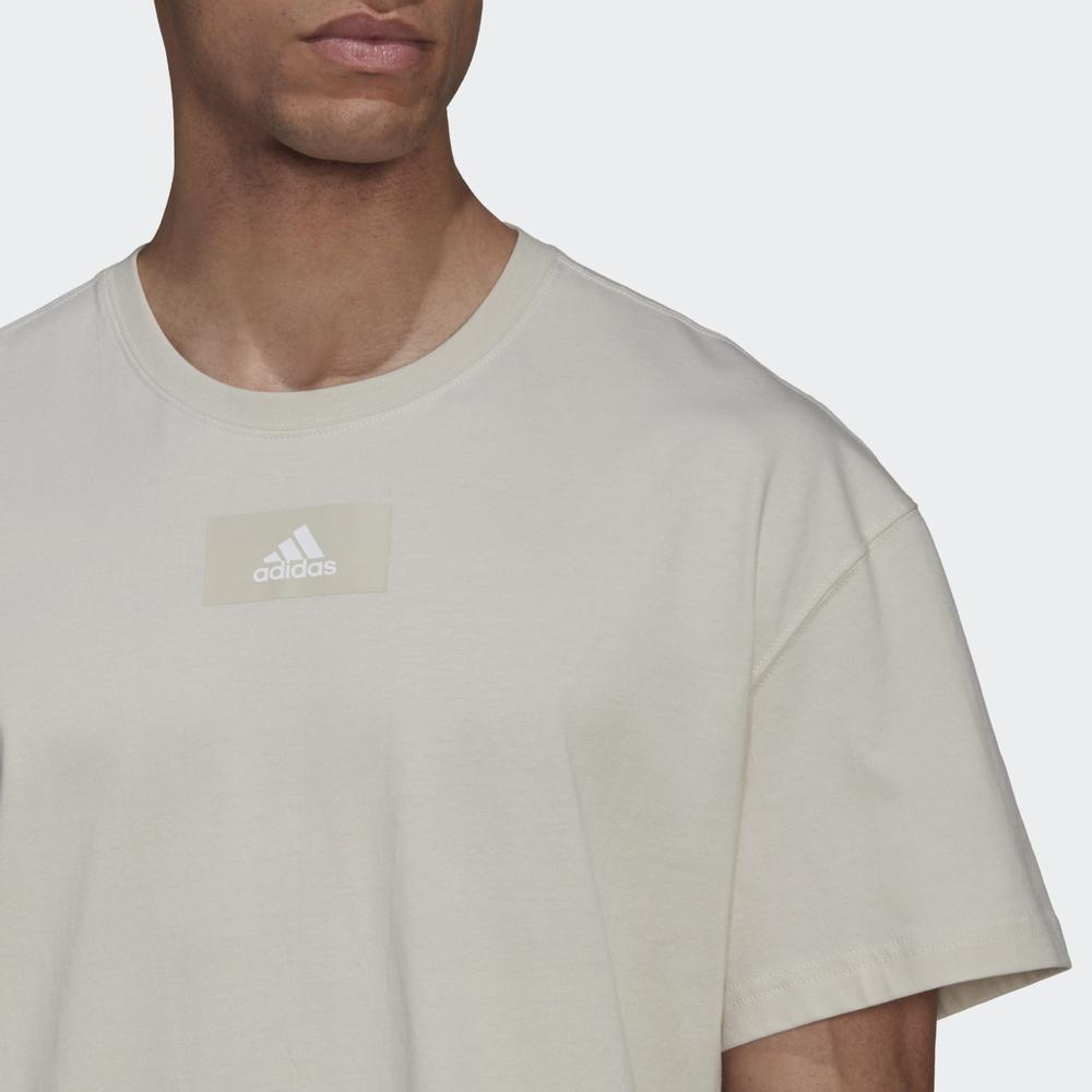 Tričko adidas Essentials FeelVivid Drop Shoulder Tee HK2856 - šedý