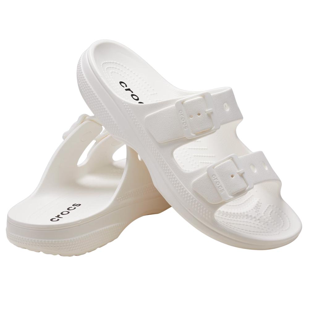 Dámske klapky Crocs Saturday Sandal 213586-100 - biele