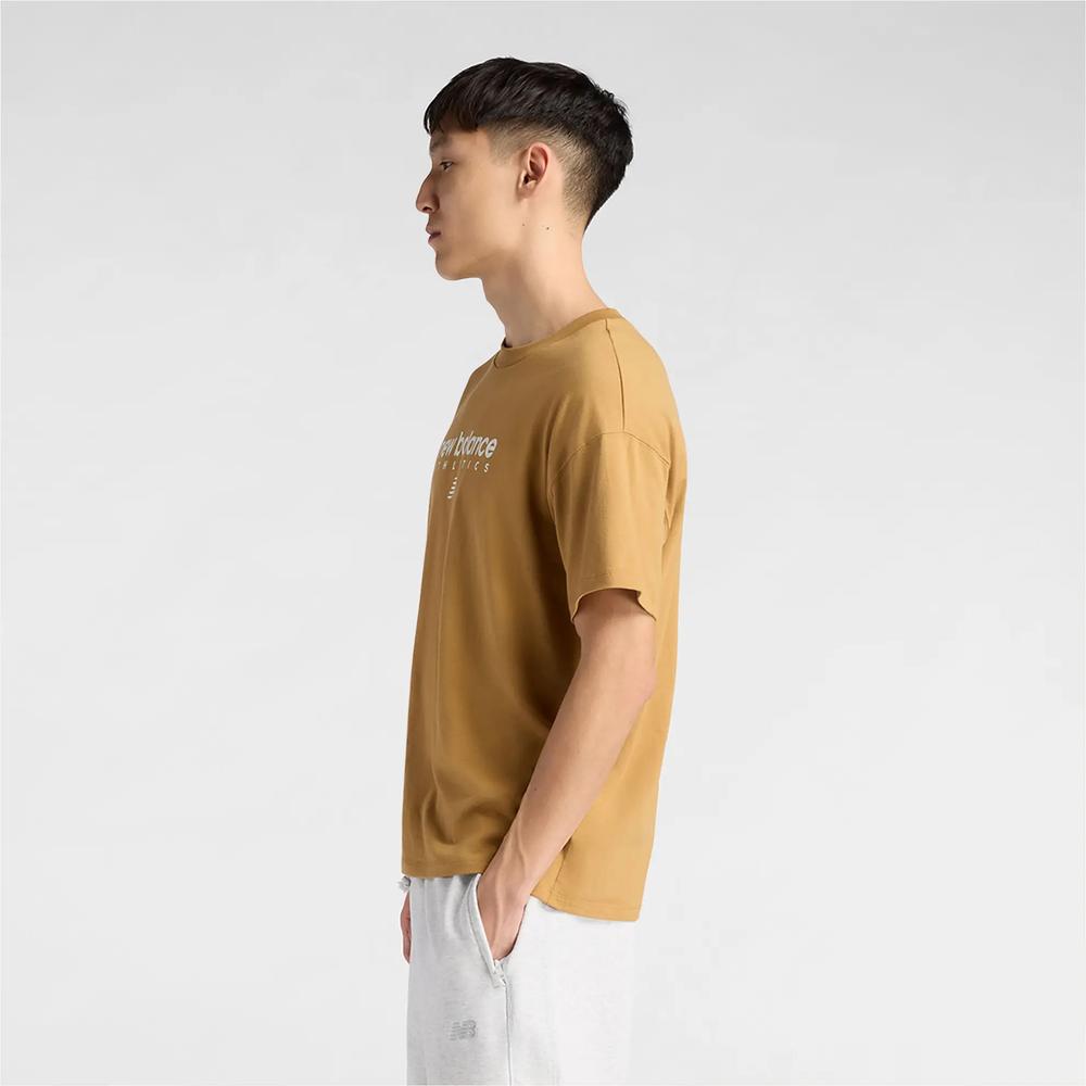 Pánske tričko New Balance MT61D0U5ABG - pomarančové