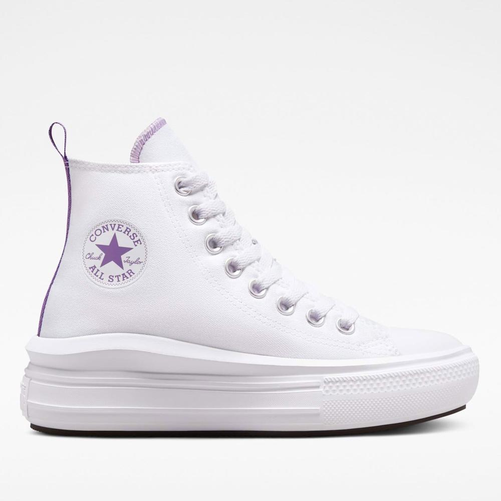 Topánky Converse Chuck Taylor All Star Move Platform A03667C - biele