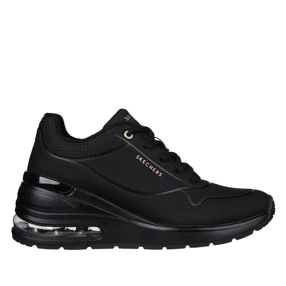 Dámske topánky Skechers Million Air Elevated 155401BBK - čierne