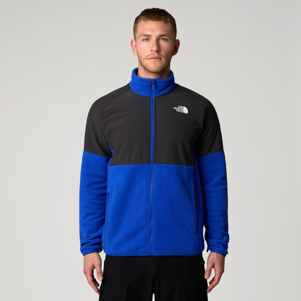 Blúza The North Face 100 Glacier Heavyweight Full-Zip Fleece 0A89JGJL11 - tmavomodré