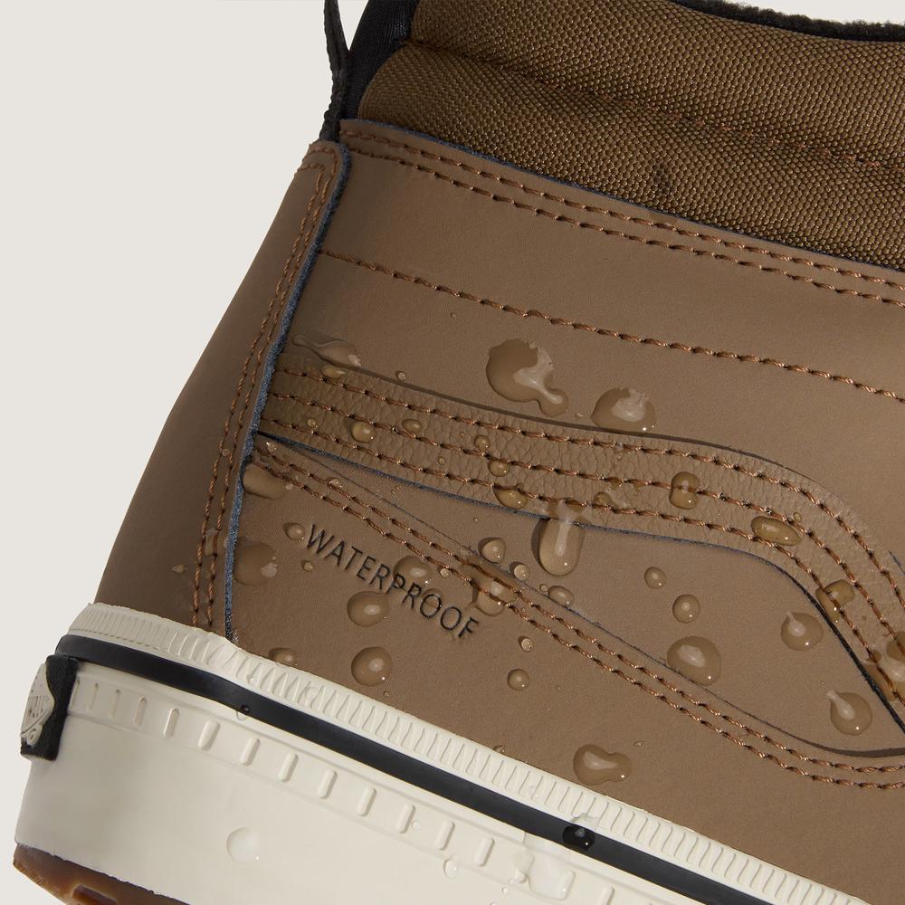 Dámske topánky Vans SK8-Hi Waterproof VN000DAQ91K1 - hnedé