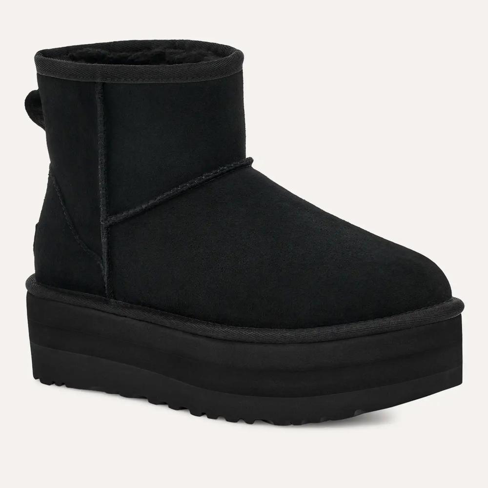 Topánky dámske UGG Classic Mini Platform 1134991-BLK - čierne