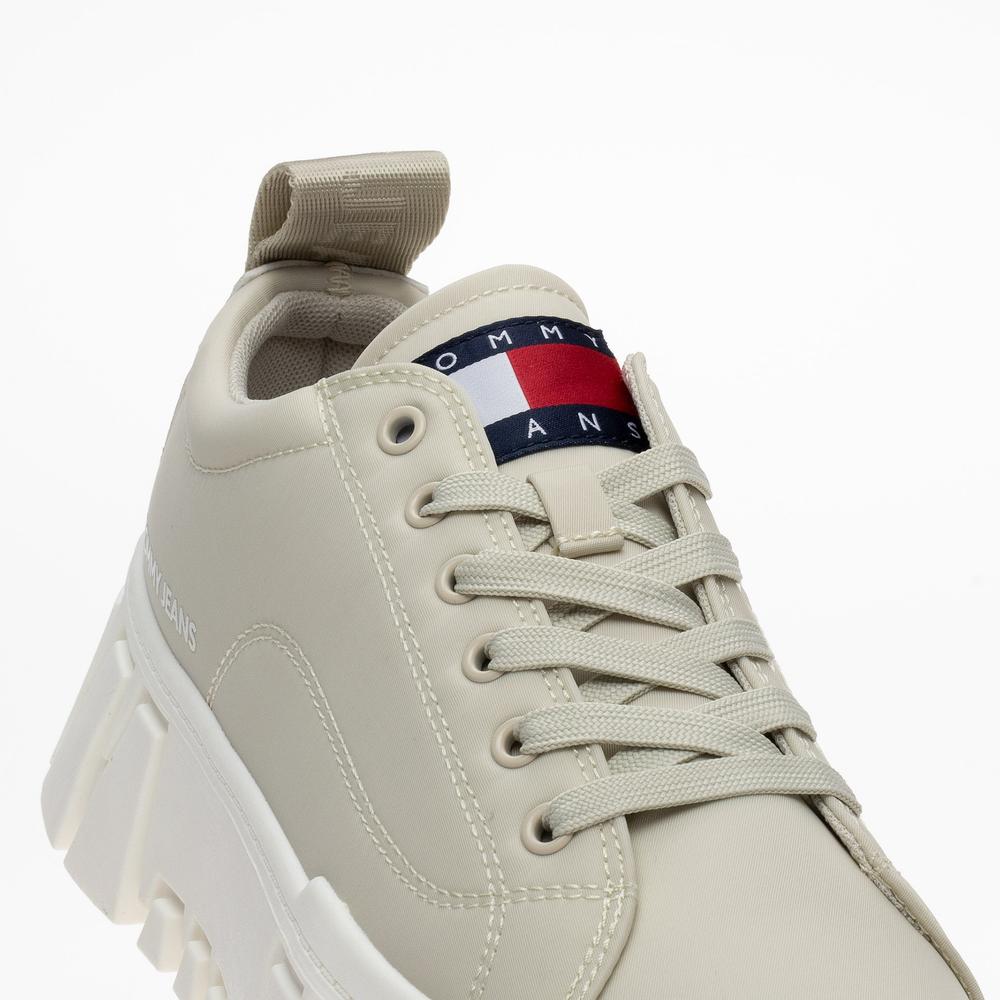 Topánky Tommy Jeans Recycled Cleat Chunky EN0EN02240-AEV - béžové