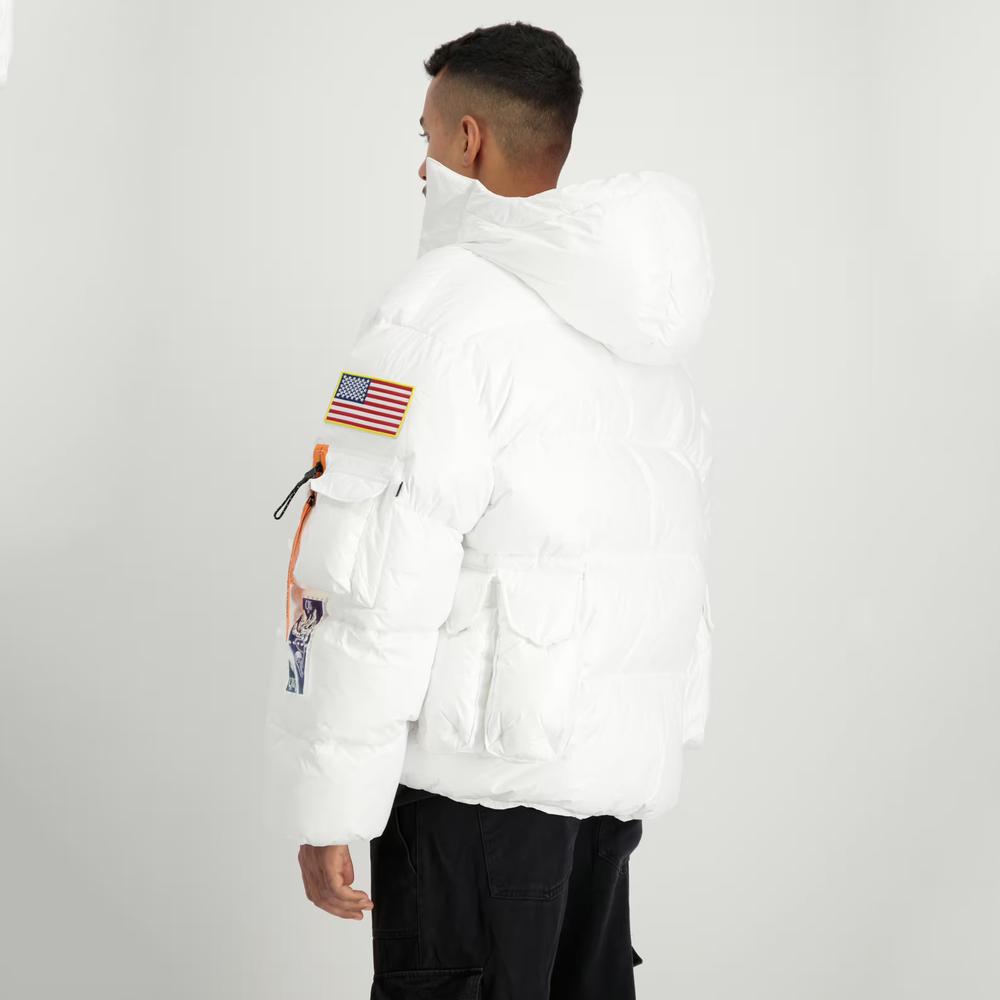 Bunda Alpha Industries Nasa Puffer Artemis 14813609 - biele