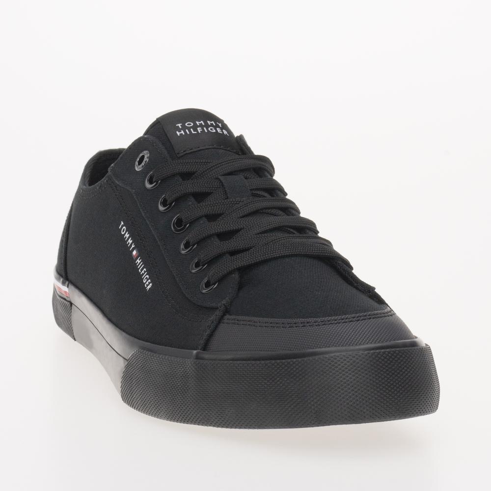 Topánky Tommy Hilfiger Corporate Vulc Canvas FM0FM04954-BDS - čierne
