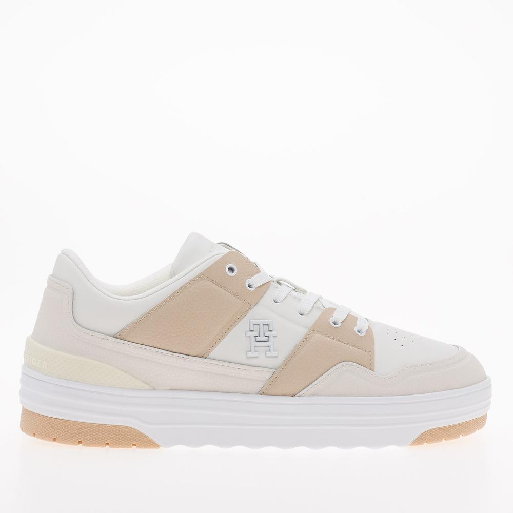 Topánky Tommy Hilfiger Th Lo Basket Sneaker FW0FW07309-YBL - béžové