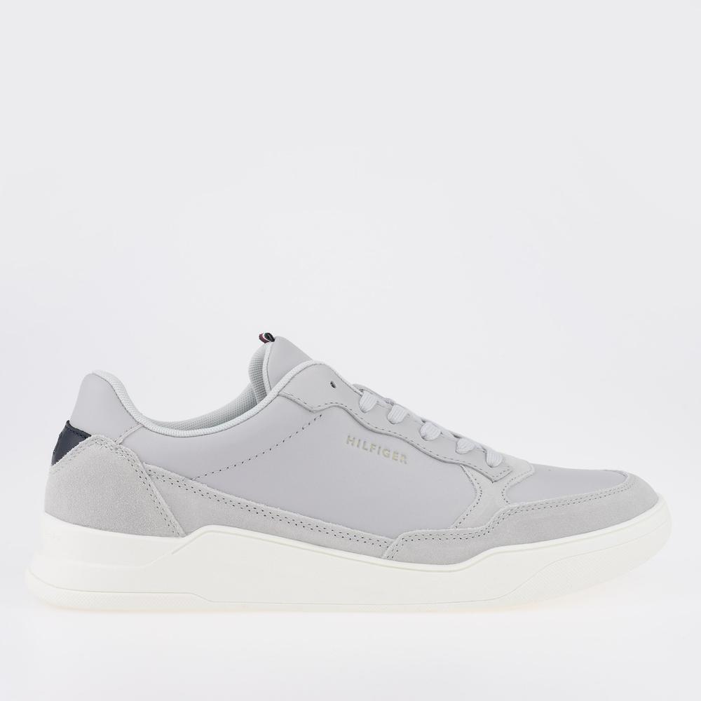 Topánky Tommy Hilfiger Elevated Cupsole Leather Mix FM0FM04358-PSU - šedý