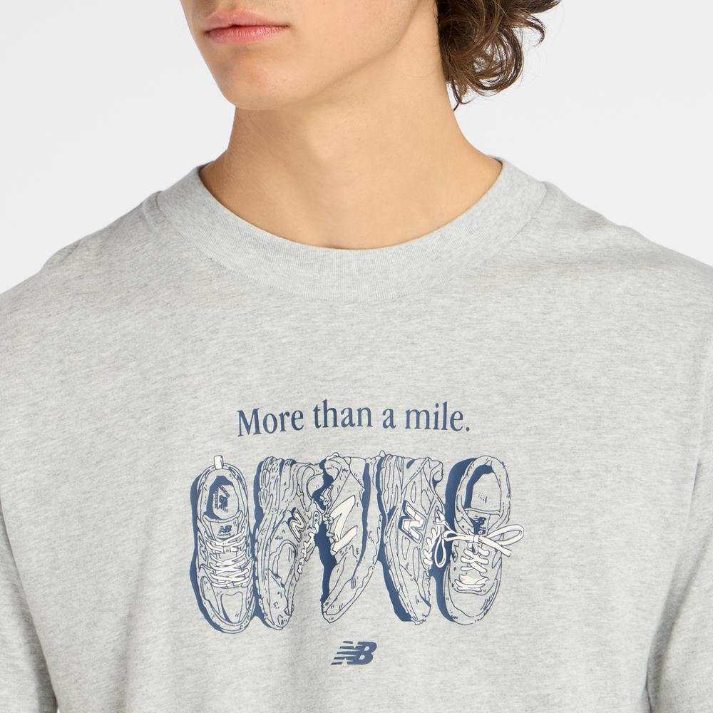 Pánske tričko New Balance MT61778SAG - šedý