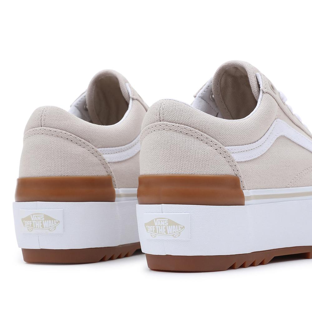 Topánky Vans Old Skool Stacked VN0A4U15BLL1 - béžové