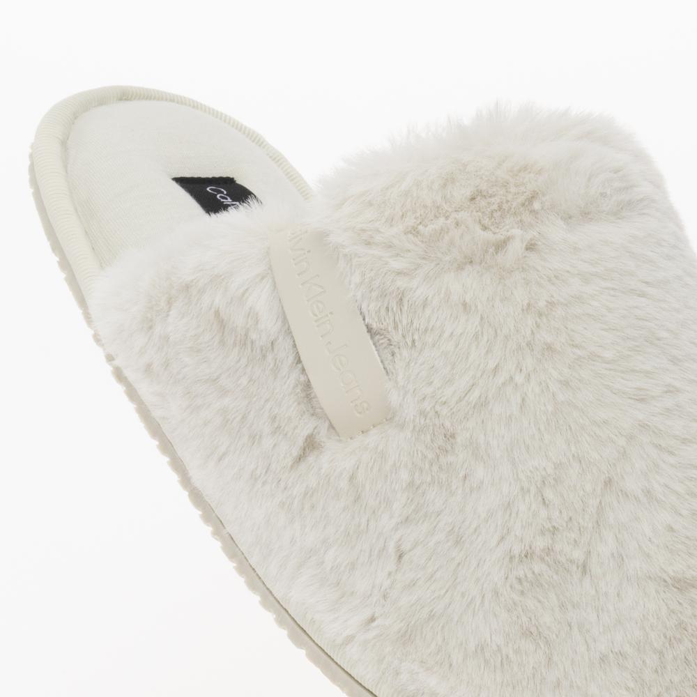 Topánky Calvin Klein Hotel Slipper Fur After Glow YW0YW01593-ACF - biele
