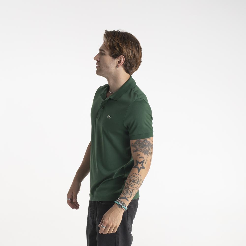 Tričko Lacoste Cotton Shirt Regular Fit DH2050-132 - zelené