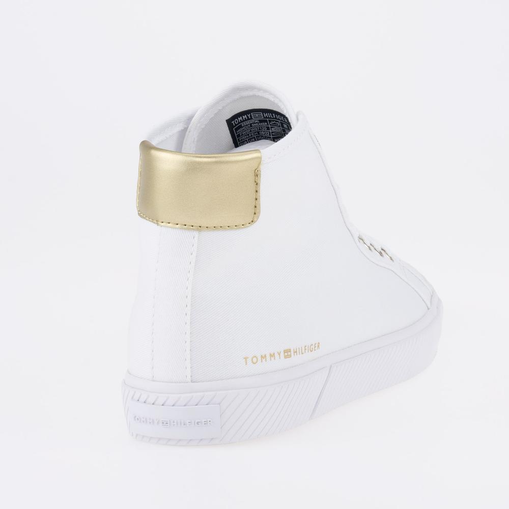 Topánky Tommy Hilfiger Essential Highcut FW0FW07120-YBS - biele
