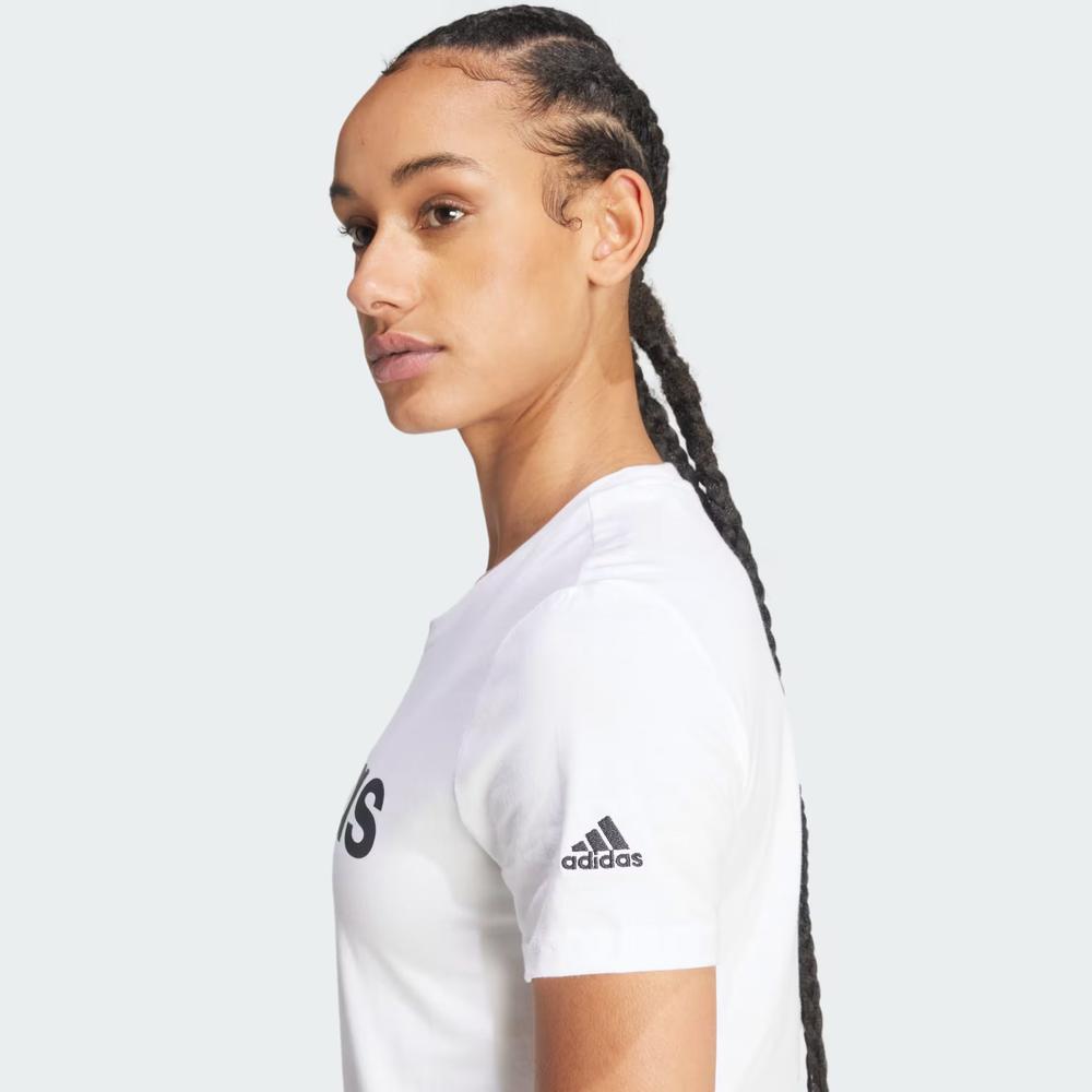 Tričko adidas Sportswear Loungwear Essentials Slim Logo GL0768 - biele