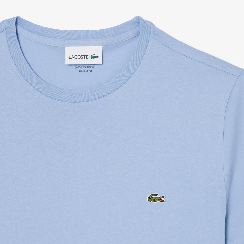 Tričko pánske Lacoste Crew Neck Pime Cotton Jersey TH6709-AEY - modré