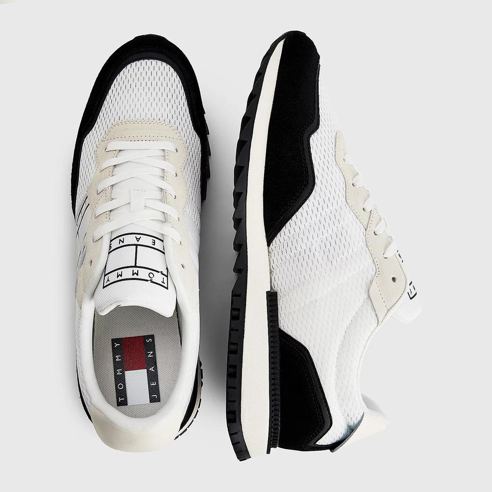 Topánky Tommy Jeans Runner EM0EM01167-BDS - biele