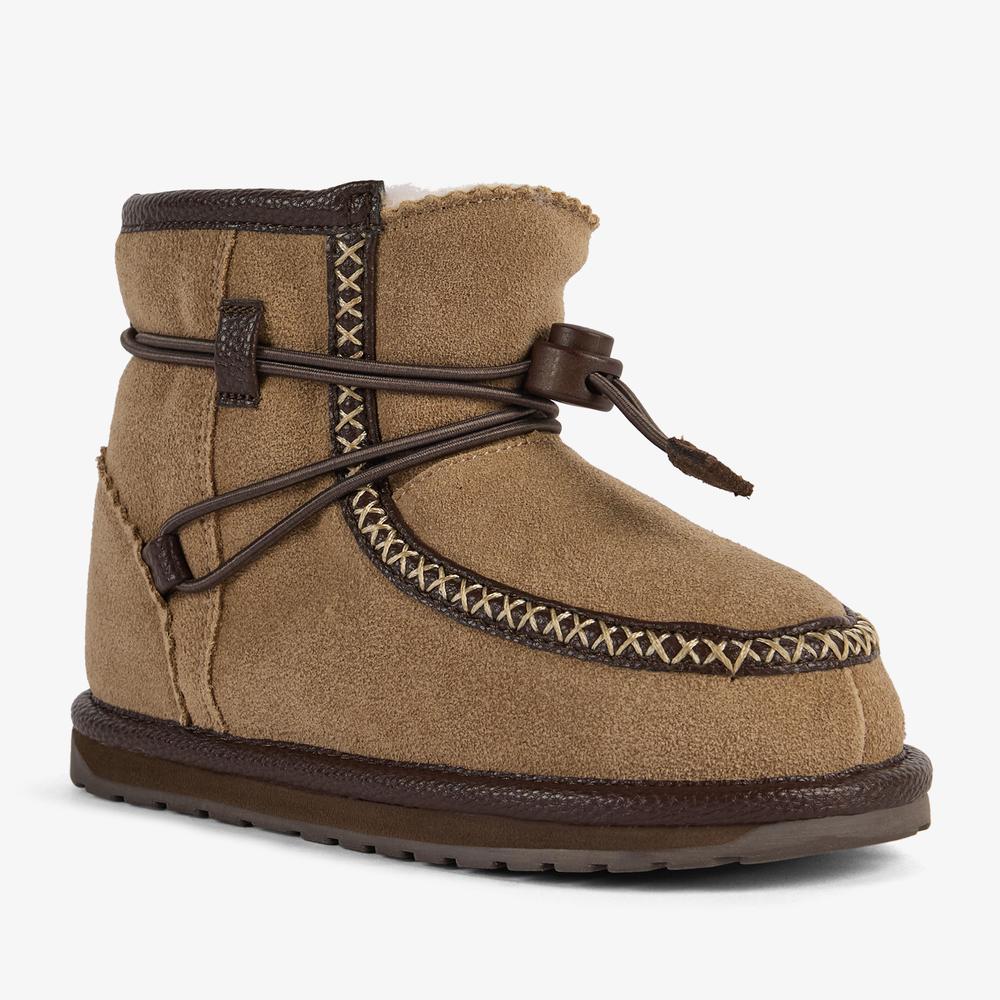 Detské topánky Emu Australia Hunter Mini K13349MUSH - hnedé