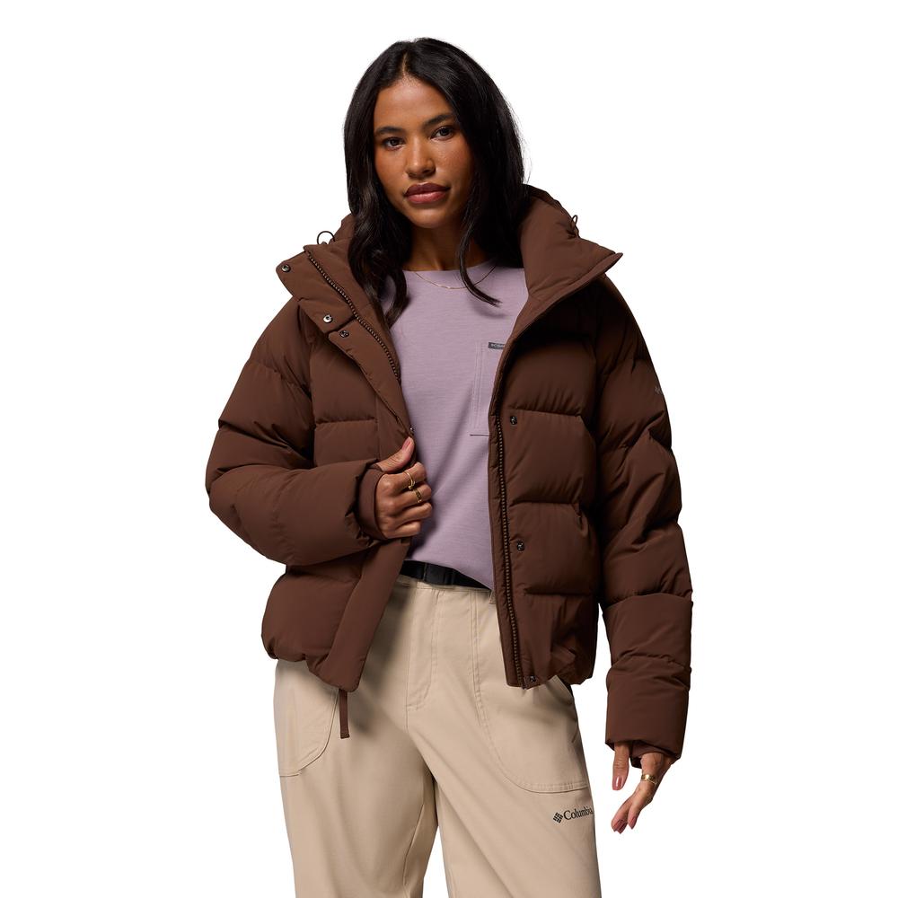 Dámská bunda Columbia Amaze Puff 2133714256 - hnedé