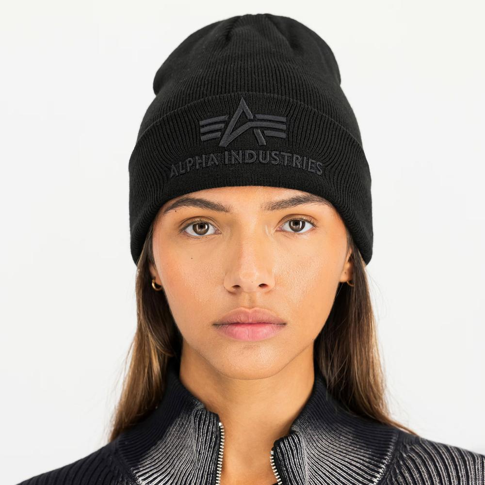 Čiapka Alpha Industries 3D Beanie 16891003 - čierne
