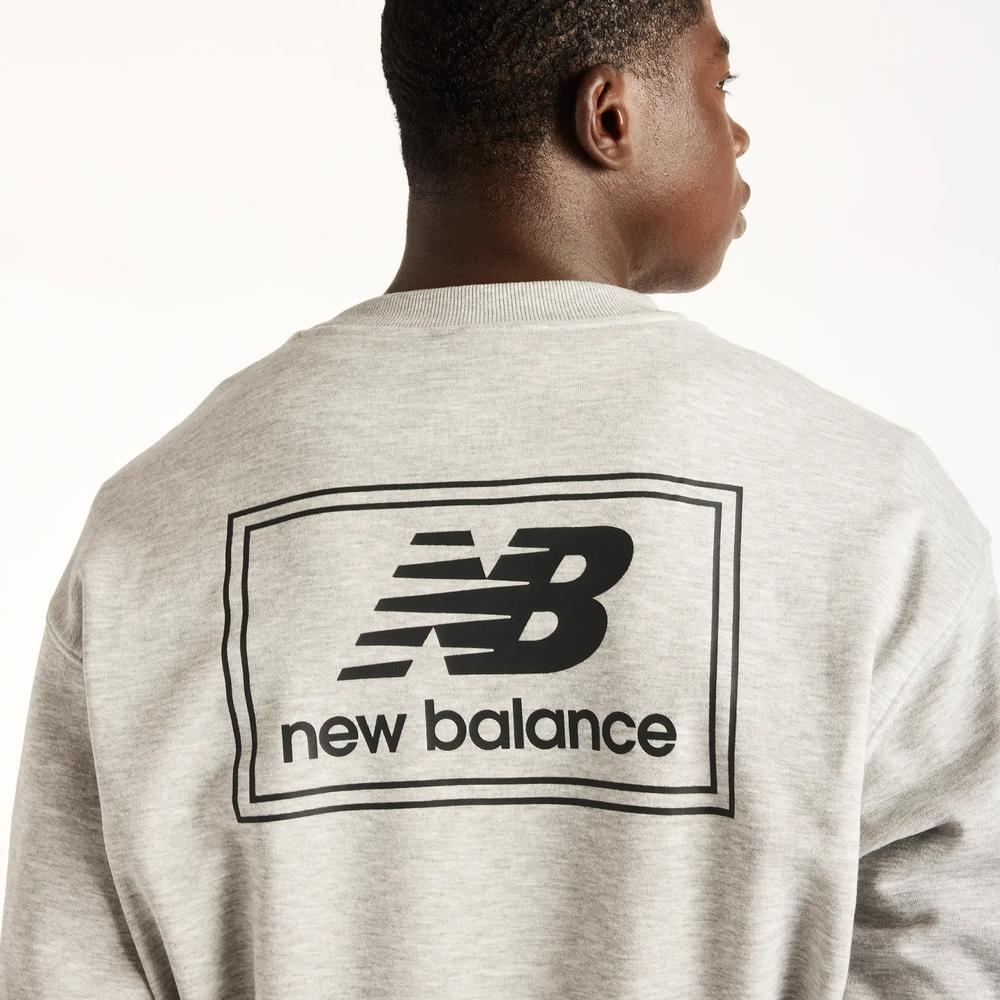 Pánska bunda New Balance Woven Label MT6175T5AGM - šedý