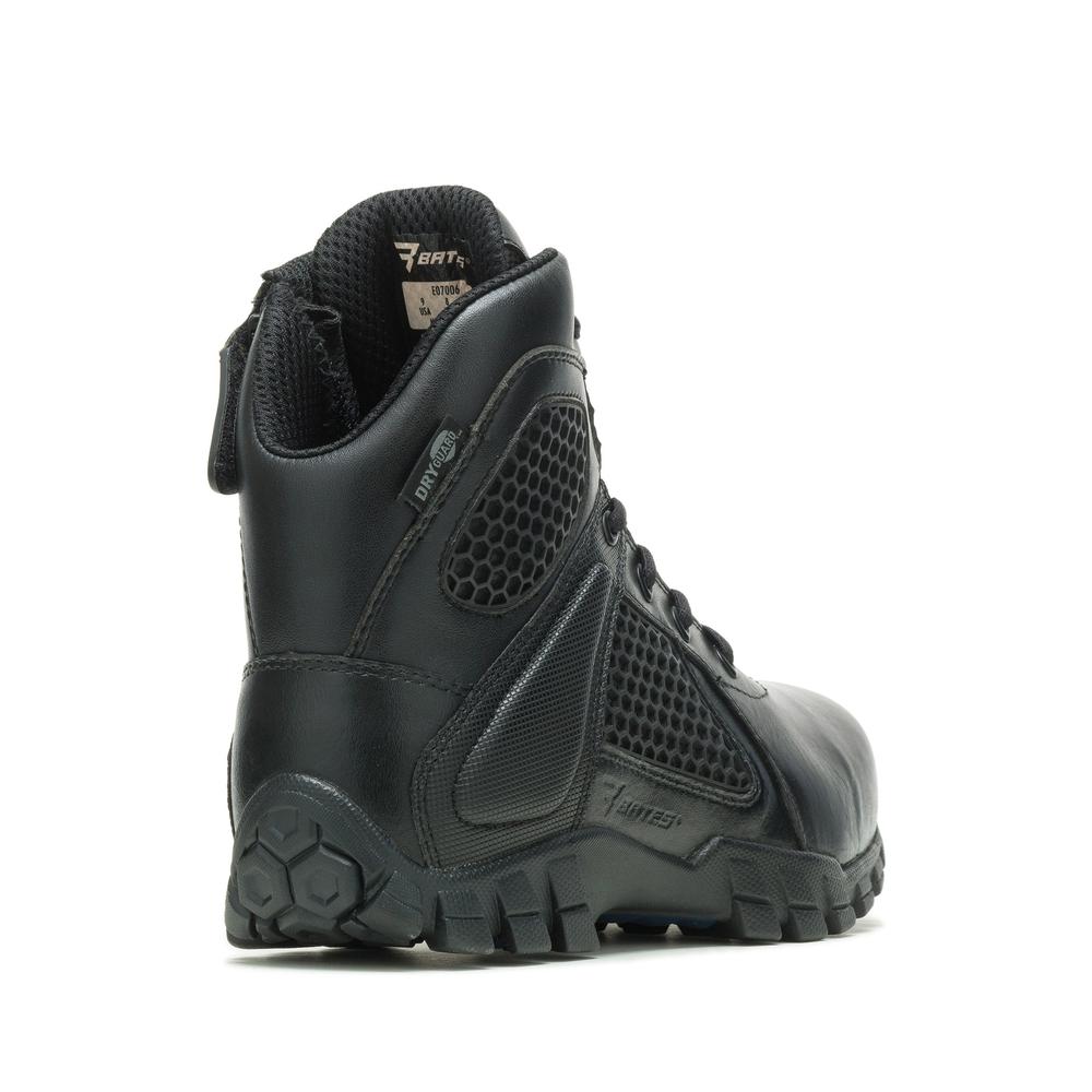 Topánky Bates  Shock 6 Side Zip E07006 - čierne