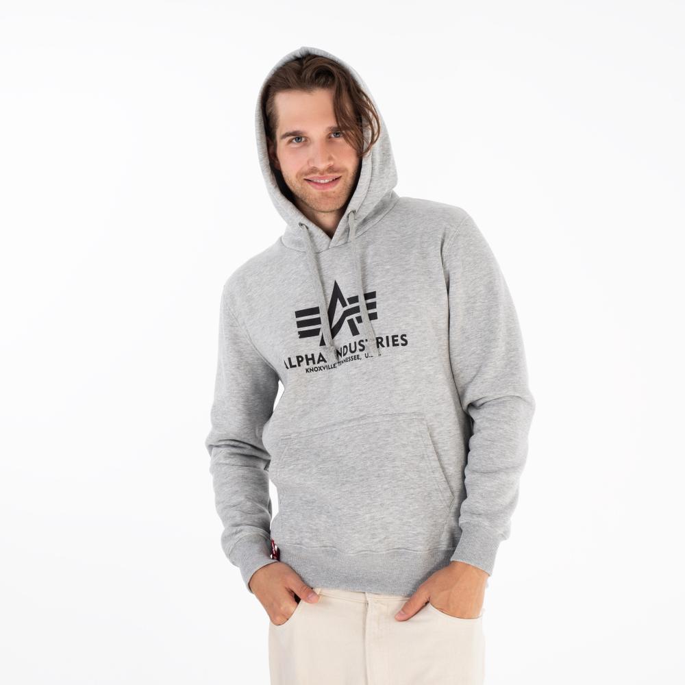 Blúza Alpha Industries Basic Hoody 17831217 - šedý