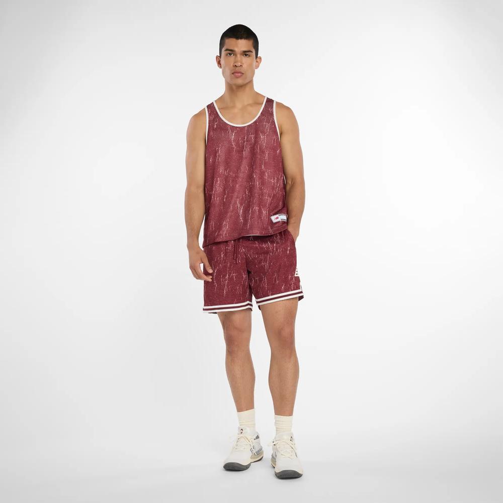 Pánske tričko New Balance MT53609MHB - bordóvé