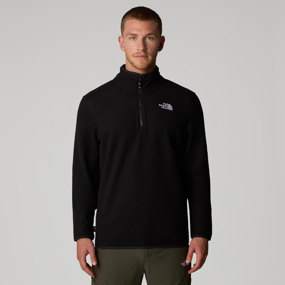 Blúza The North Face100 Glacier 1/4 Zip Fleece 0A855W4H01 - čierne
