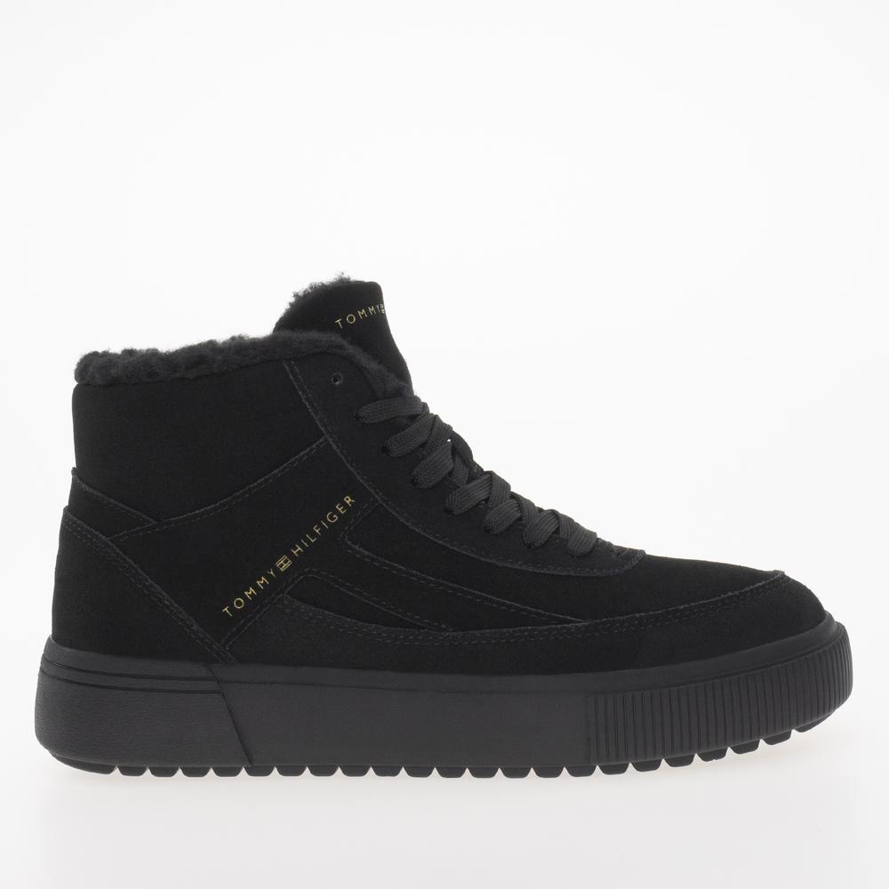 Topánky Tommy Hilfiger Suede Vulc Winter Sneaker Hi FW0FW08108-BDS - čierne