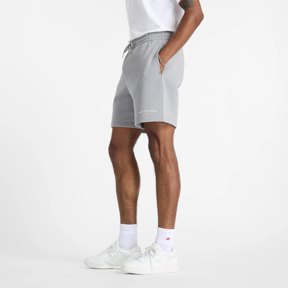 Pánske šortky New Balance MS51506YST - šedý