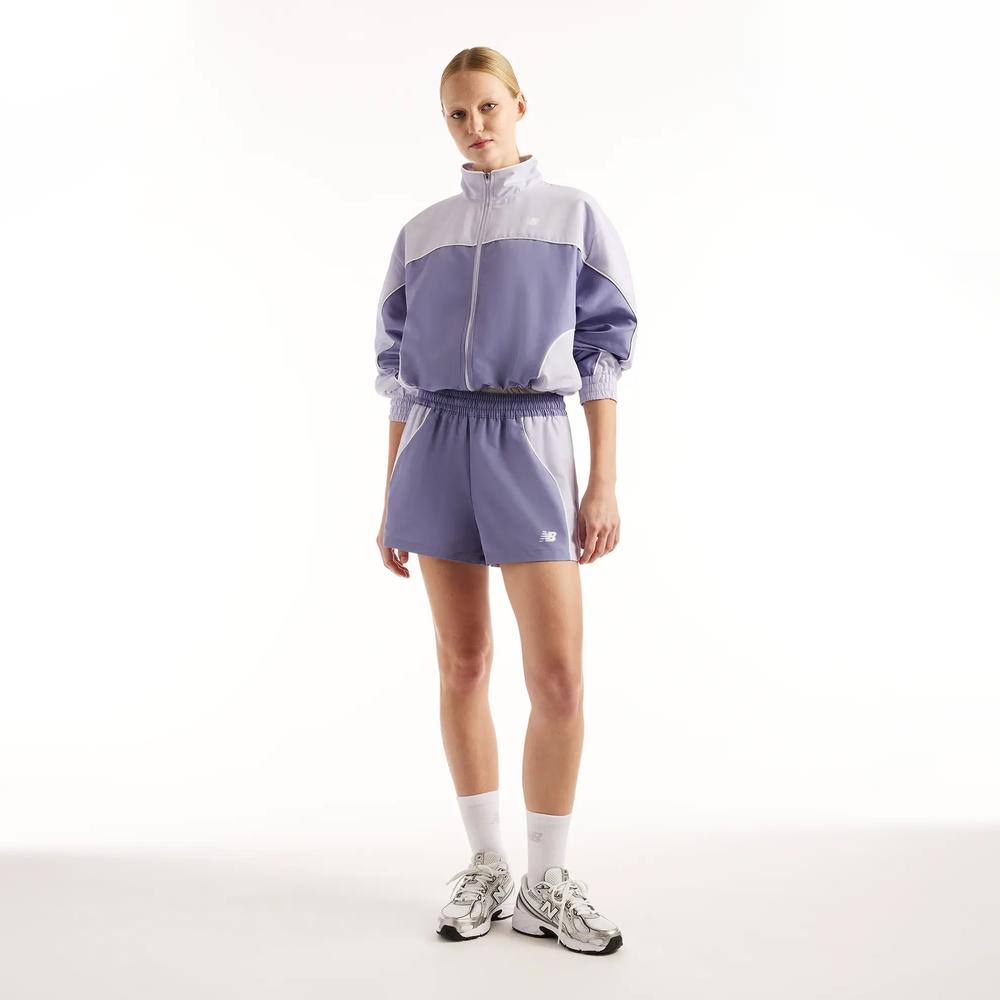 Dámske šortky New Balance WB6260DMDSV - fialové