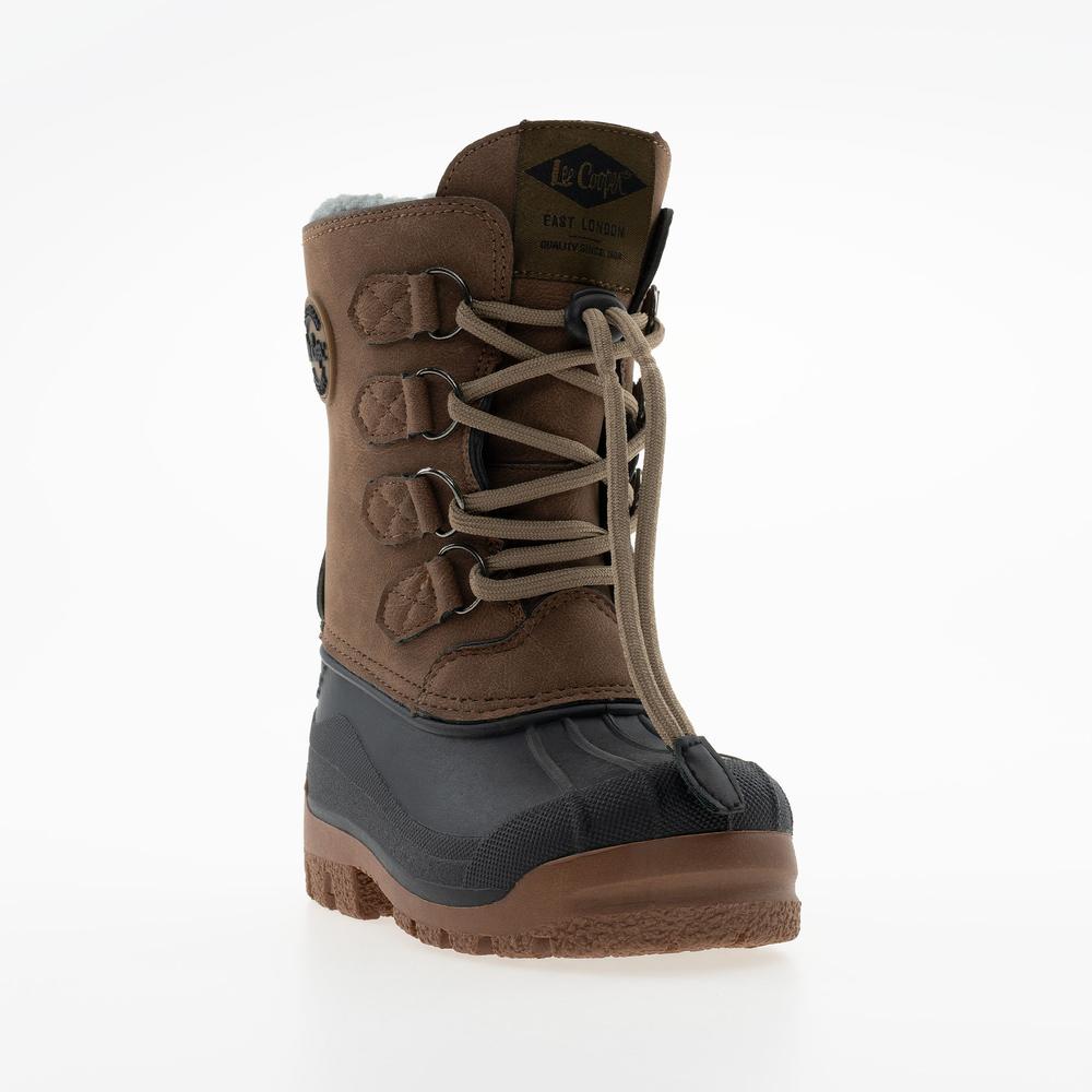 Detské topánky Lee Cooper LCJ-24-44-2842K - hnedé