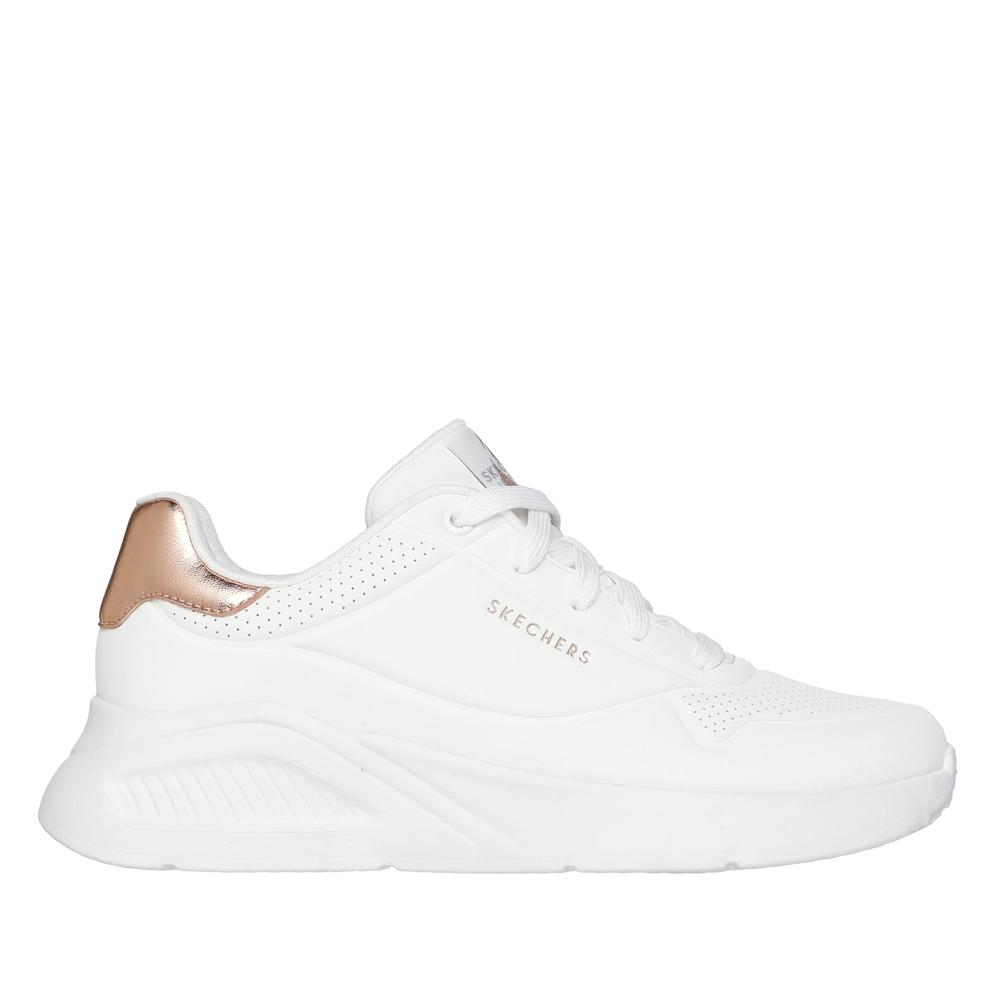 Topánky dámske Skechers Uno Lite Shimmer Along 177291WHT - biele