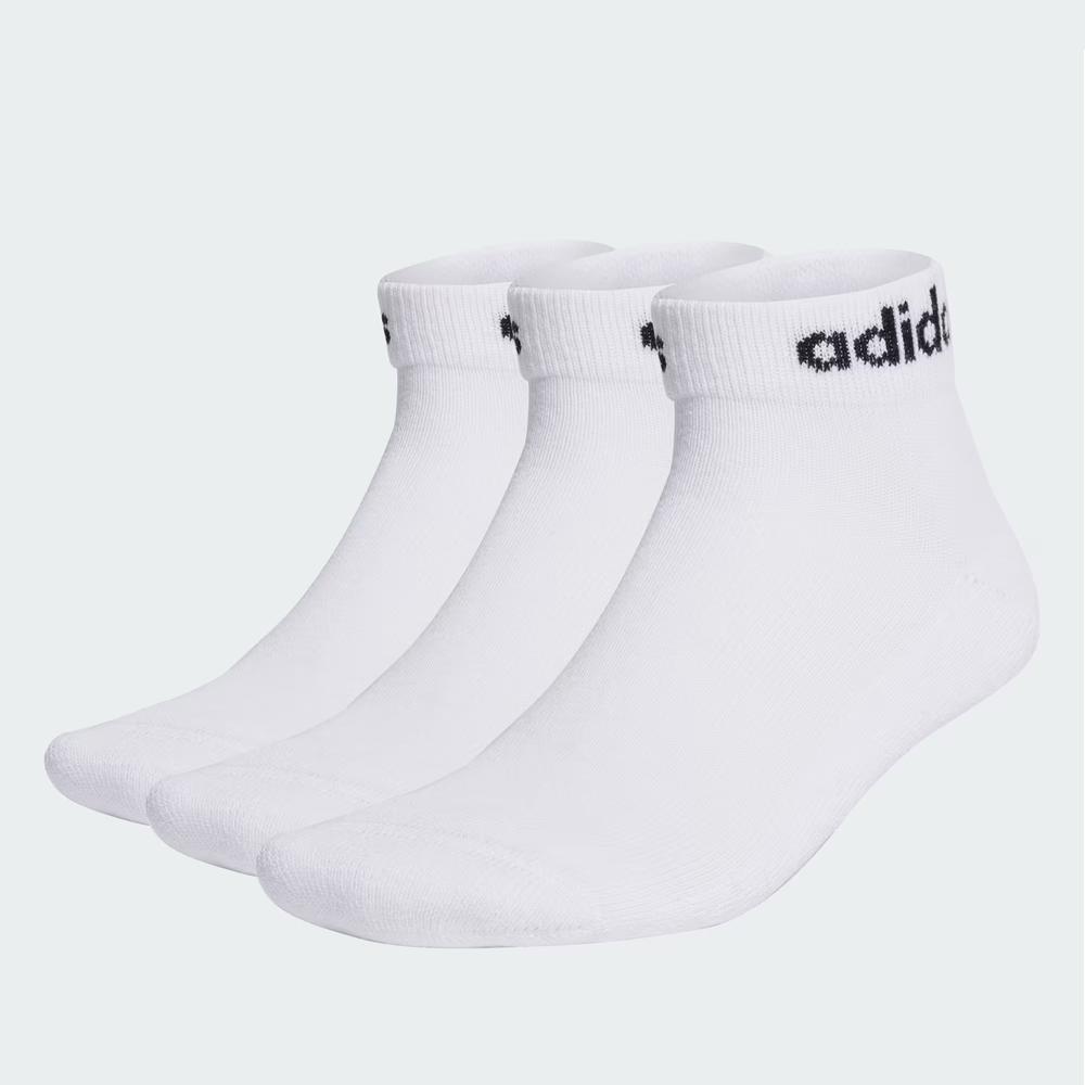 Ponožky unisex adidas Sportswear Linear Ankle Socks Cushioned HT3457- biele