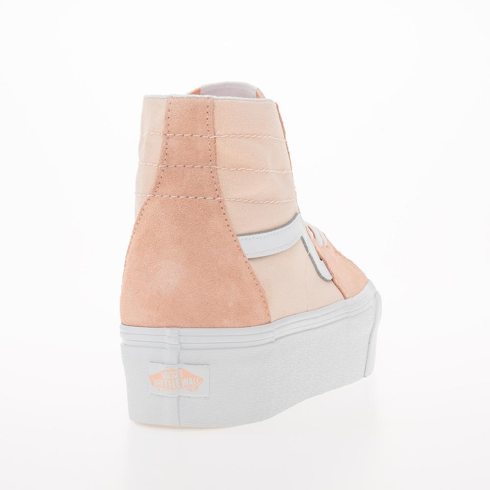 Topánky Vans Soft Suede SK8-Hi Tapered Stackform VN0A5JMKBOD1 - pomarančové