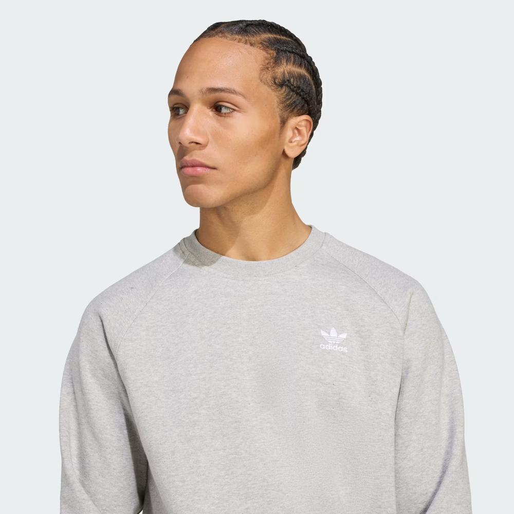 Blúza pánske adidas Originals Trefoil Essentials Crew JY6140 - šedý