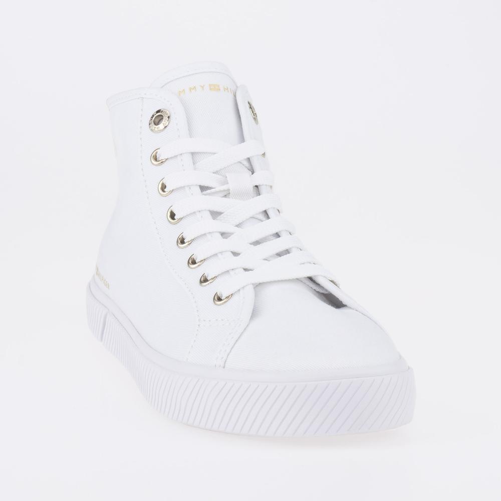 Topánky Tommy Hilfiger Essential Highcut FW0FW07120-YBS - biele