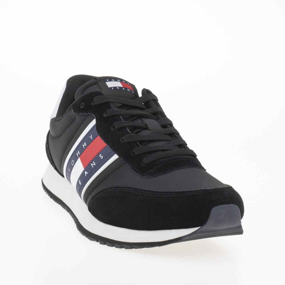 Topánky Tommy Jeans TJM Runner Casual EM0EM01351-BDS - čierne