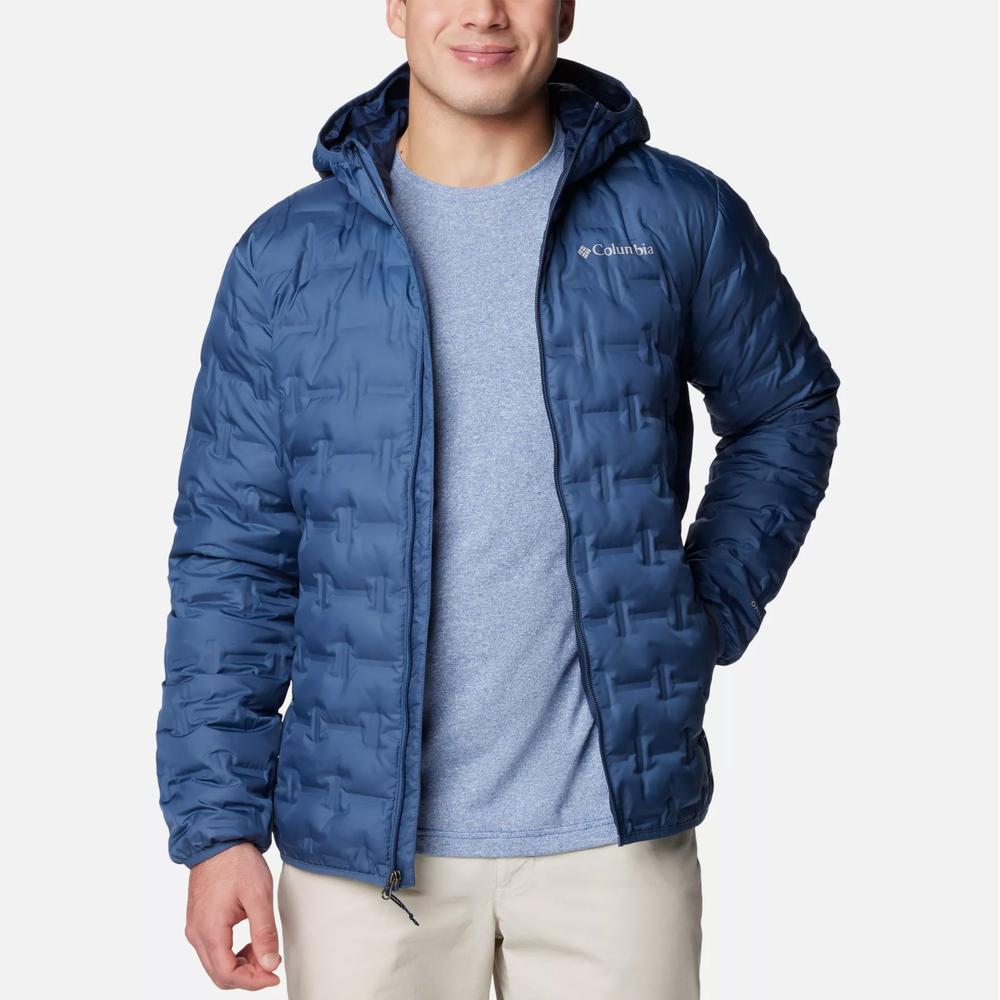 Bunda Columbia Delta Ridge II Down Hooded 2086222478 - modré