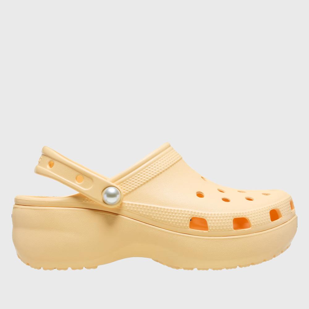 Klapky Crocs Classic Platform 211231-78Z - pomarančové