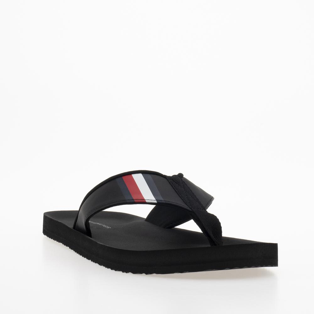 Žabky Tommy Hilfiger Comfortable Padded FM0FM04473-BDS - čierne