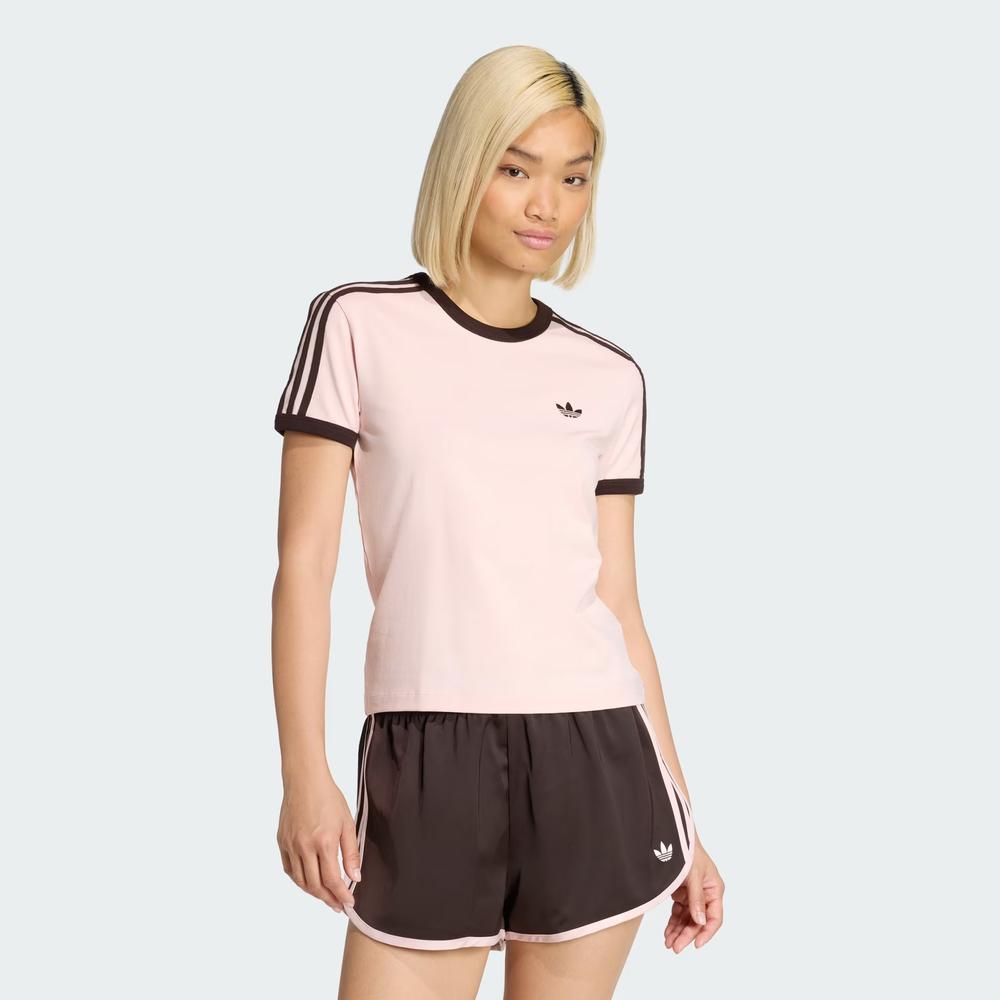 Dámská tričko adidas Originals 3-Stripes Slim KC9016 - ružové