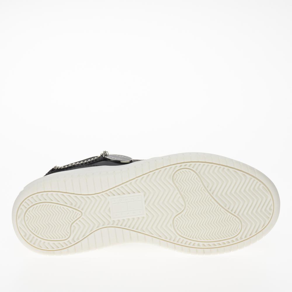 Topánky Tommy Jeans TJW Retro Flatform Charm EN0EN02421-BDS - čierne