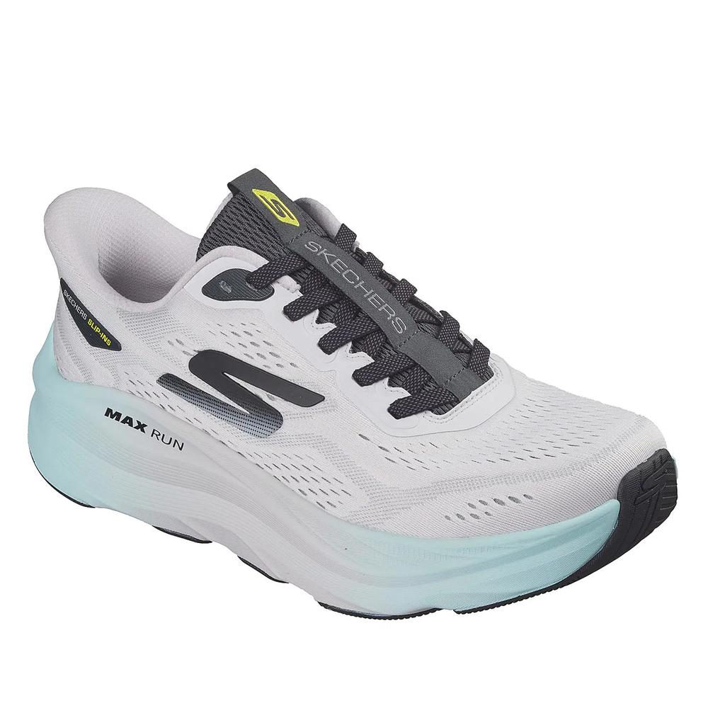 Topánky pánske Skechers Slip-ins: Max Run 221000GYCC - biele