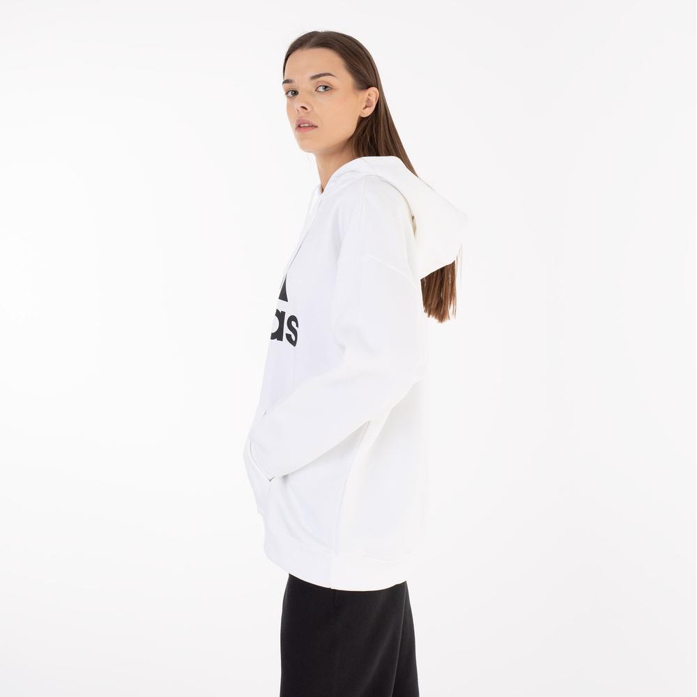 Blúza adidas Essentials Logo Boyfriend Fleece Hoodie HM1893 - biele